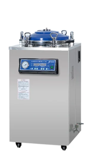 Stérilisateur automatique vertical d'autoclave de vapeur d'acier inoxydable de 35L 50L 75L 100L 120L 150L pour le substrat de champignon